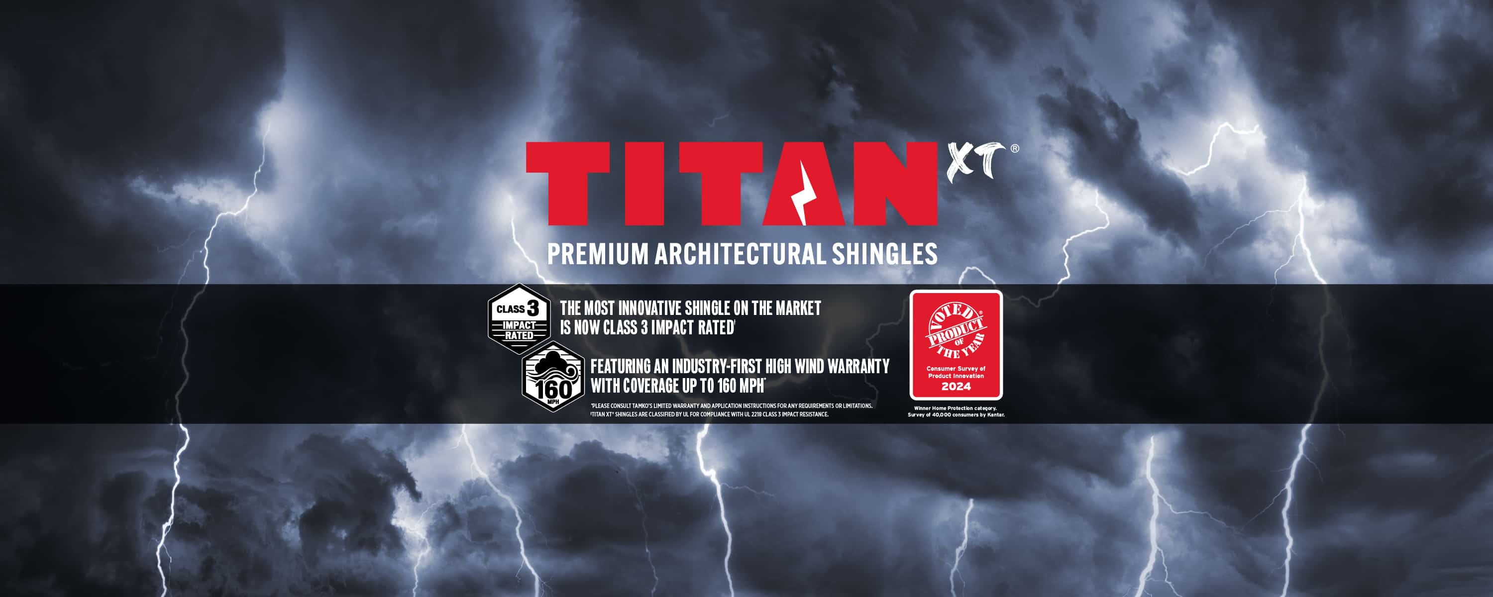 Titan XT 2024 Product of the Year - Class 3 + 160 MPH