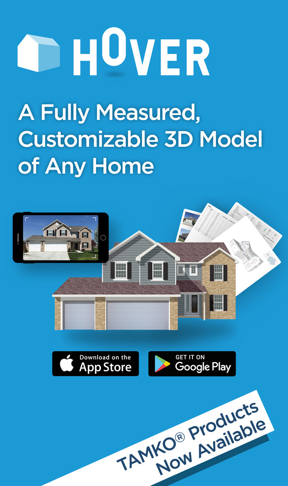 HOVER - A Fully Measured, Customizable 3D Model of Any Home - TAMKO Products Now Available