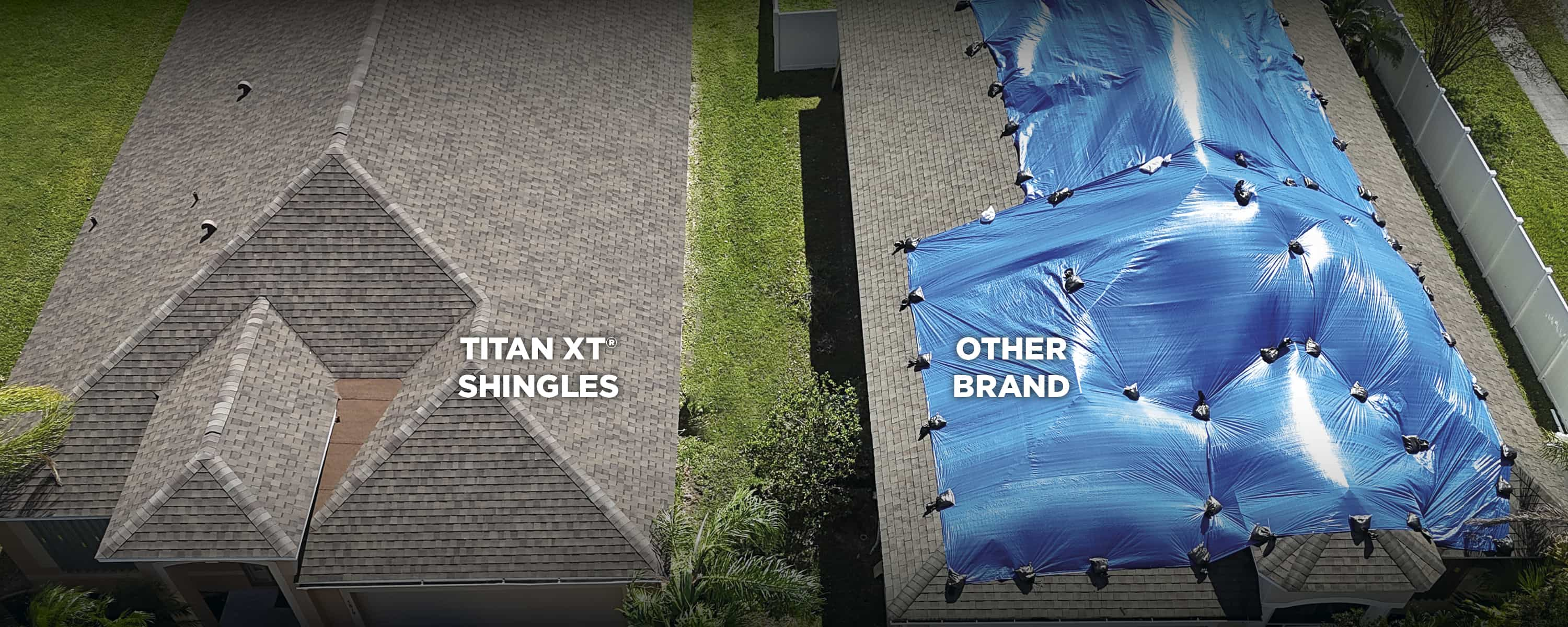 Hurricane Milton - Titan XT Shingles vs Other Brand