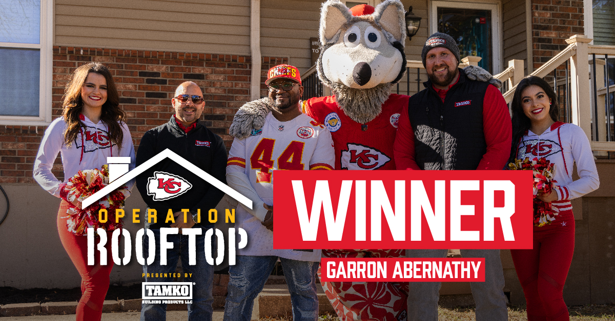 TAMKO Operation Rooftop Winner - Garron Abernathy