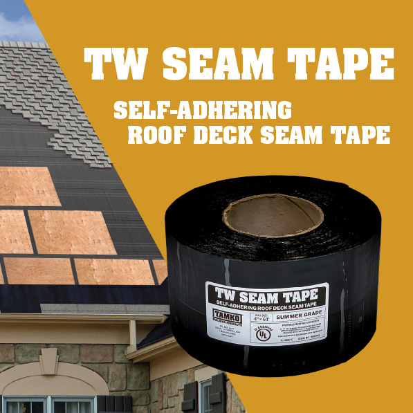 TW Seam Tape Self-Adhering Roof Deck Seam Tape